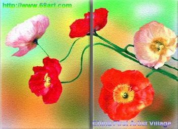 Dafen Oil Painting on canvas flower -set211